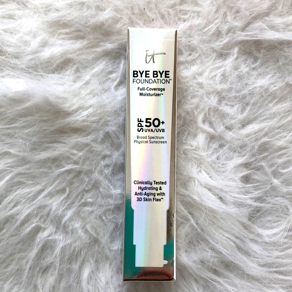 Bye-Bye IT foundation  moisturizer. Fair light